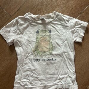Hoppy-Go-Lucky Kids White Frog T-Shirt